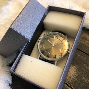 Unisex Strada Watch Black and Silver